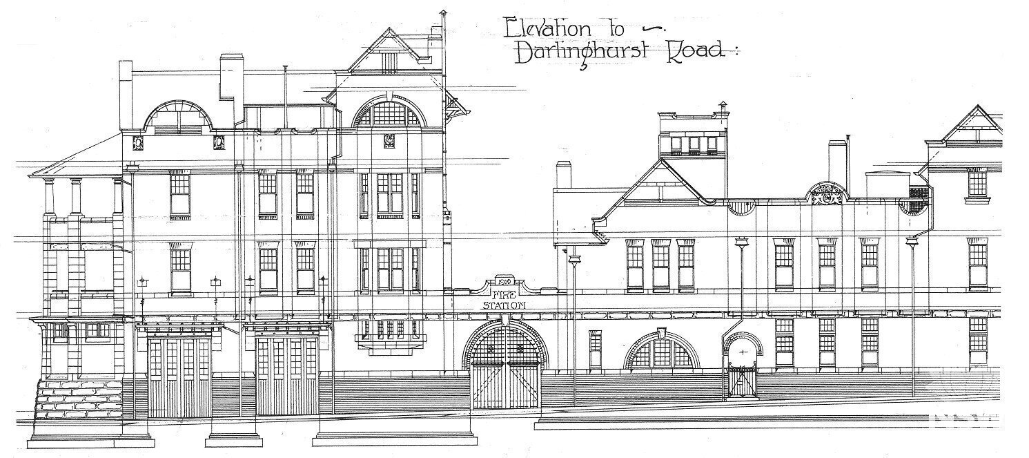 Darlinghurst Fire Station - Elevation 1910
