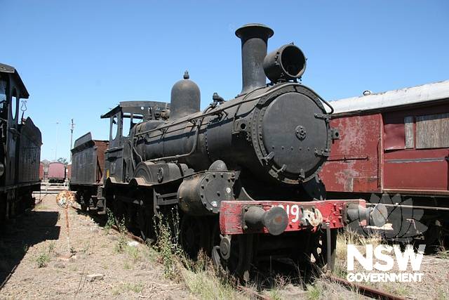 Steam Locomotive 1219 at Broadmeadow Locomotive Depot, No.1. Roundhouse, 15 Road.