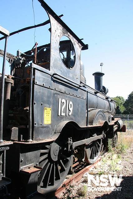 Steam Locomotive 1219 at Broadmeadow Locomotive Depot, No.1. Roundhouse, 15 Road.