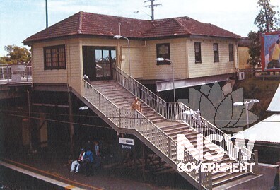 Belmore Railway Station - Overhead Booking Office prior to the changes and additions