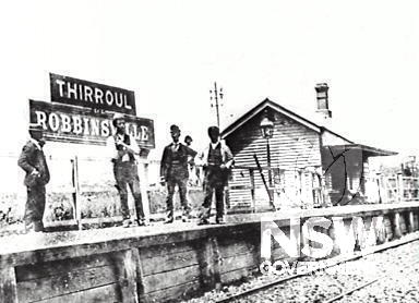 Thirroul Station, Robbinsville Station, c1910.