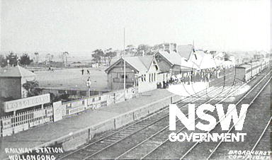 Wollongong Station, View from North, 1915.