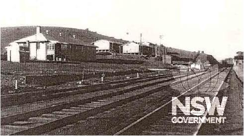 Cooma’s Barracks II & III 1957  The buildings centre background now demolished.