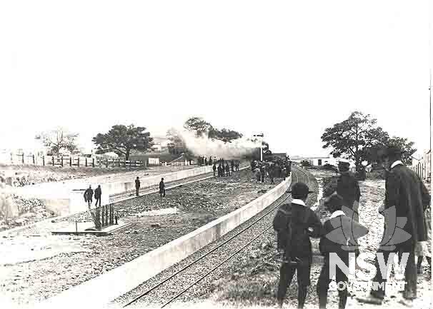Kiama Station, 1st Train, 1893.