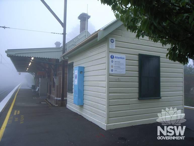 Timber Signal Room at Medlow Bath Station looking from Down end