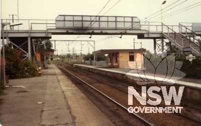 Adamstown Railway Station - looking south, c.1985