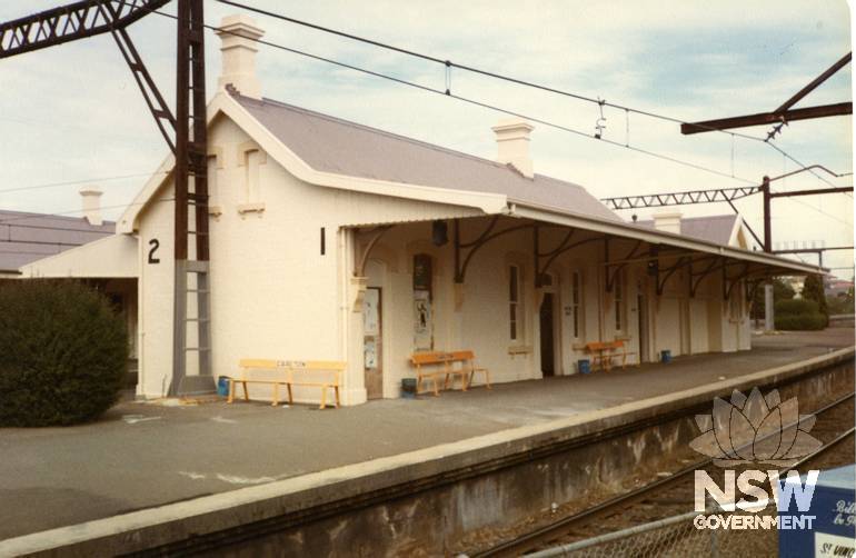 Carlton Station, View of Platform 1 & 2, 1984.
