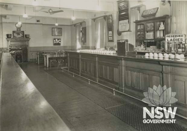 Dubbo Railway Refreshment Room- interior showing counter