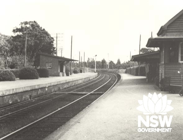 Exeter Railway Station- trackside view, 1942.