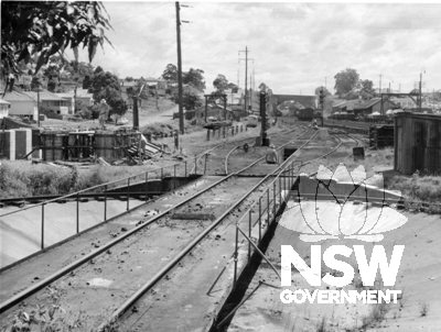Gosford Steam Locomotive Servicing Facilities - c.1960s (note that the water tank is not visable due to dismantling at this time)
