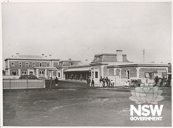 Junee Railway Precinct- approach side view, 1890