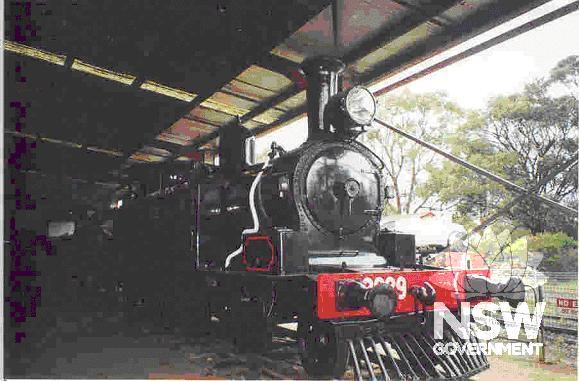 Front view of Steam Locomotive 2029.