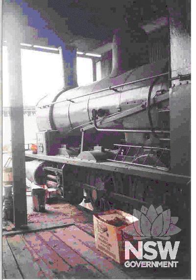 Steam Locomotive 2419 at Goulburn Roundhouse.