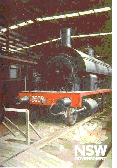 Steam Locomotive 2606 on display at Thirlmere.