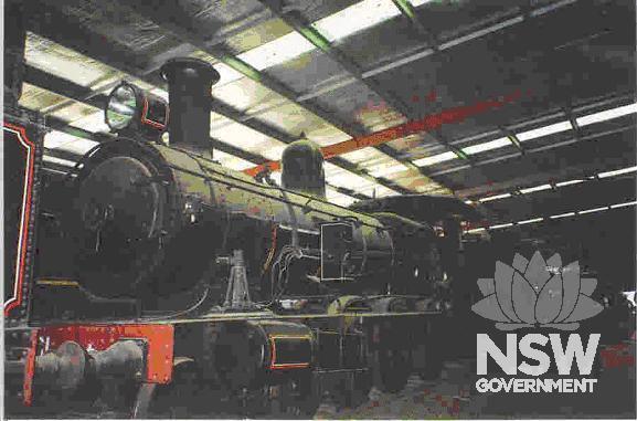 Steam Locomotive 3001 on display at Thirlmere.
