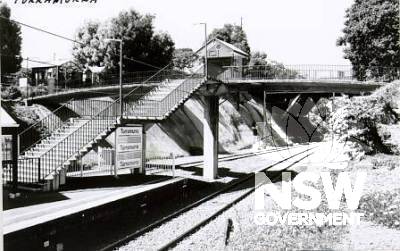 Turramurra Railway Station - former precast concrete footbridge (Built 1977)