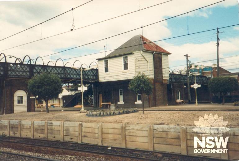 Homebush Railway Station Group - Overhead booking office and footbridge c1980s