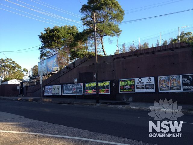 Sydenham Railway Station Group - retaining wall along Marrickville Road