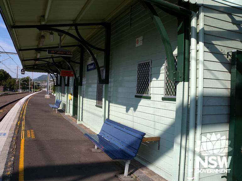 Thirroul Railway Station -Platform 2/3  Building -east elevation and awning