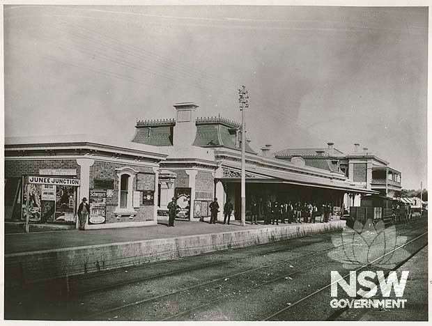 Junee Railway Precinct- view from tracks, 1890