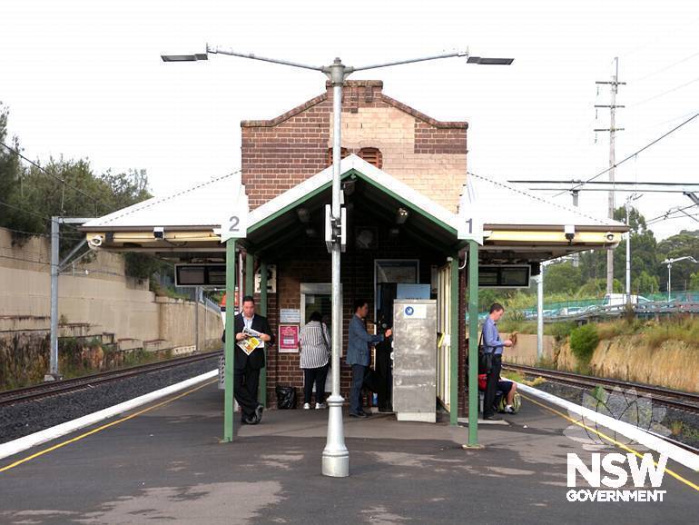 Bardwell Park Railway Station - Platform  building - east elevation