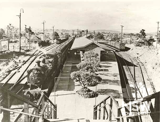 Casino Railway Station, viewed from footbridge, n.d