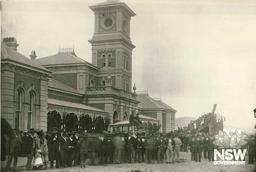 Albury Railway Station- opening of Albury - Wodonga Link, 1883