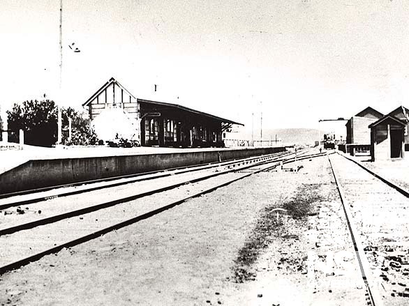Broken Hill Railway Station- viewed from track side