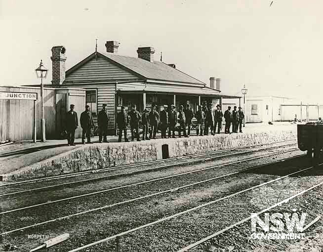 Junee Railway Precinct- view  of the original station building from tracks, 1882