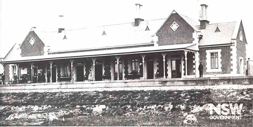 Bathurst Railway Station- original station building viewed from tracks
