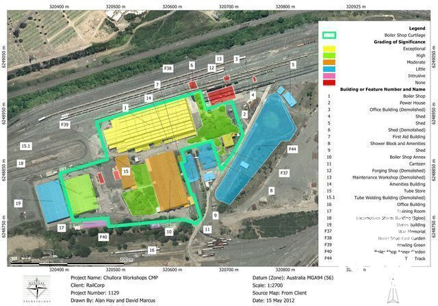 Boiler Shop Curtilage Map