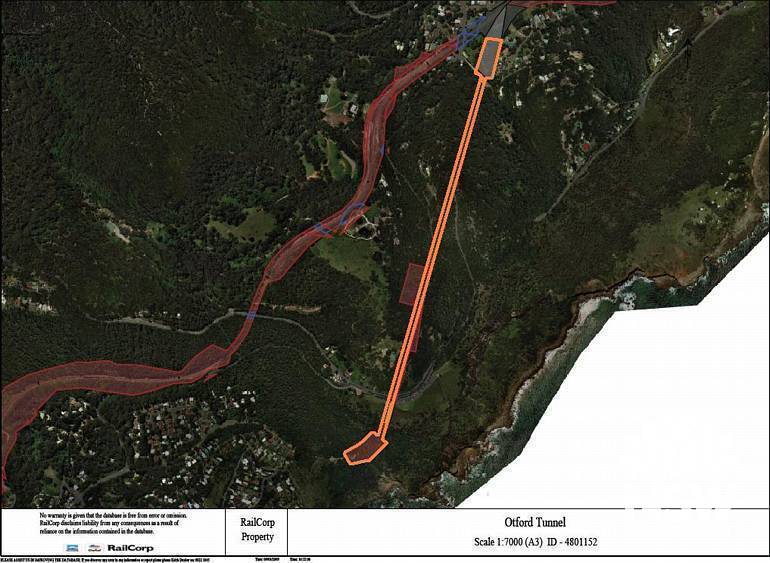 Otford Railway Tunnel (former) Curtilage Plan (Note: No warranty is given that this plan is free from error or omission. RailCorp disclaims liability from any consequences as a result of reliance on the information contained in the plan.)