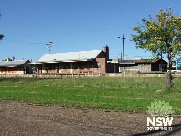 Moree Railway Refreshment Room (note: platform building to the left of the RRR is no longer extant).