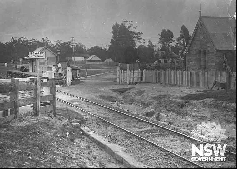 Valley Heights railway station in 1878.