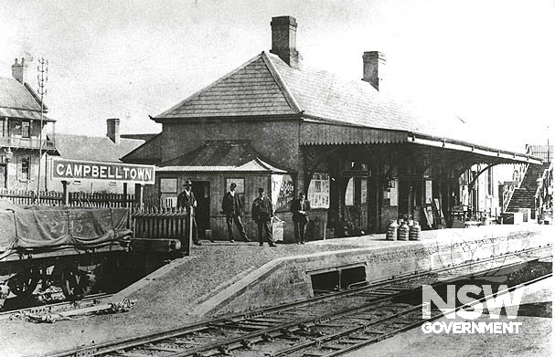 Campbelltown Station Down platform building as constructed 1890s.