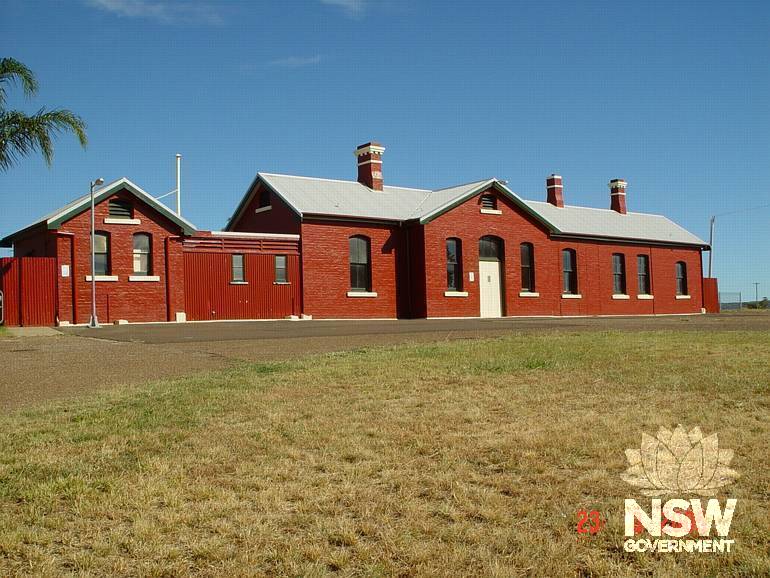 Boggabri Railway Station- view of station from road side.