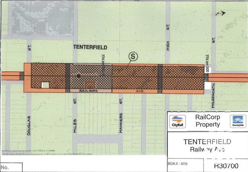 Tenterfield Railway Precinct Plan (Note: No warranty is given that this plan is free from error or omission. RailCorp disclaims liability from any consequences as a result of reliance on the information contained in the plan.)