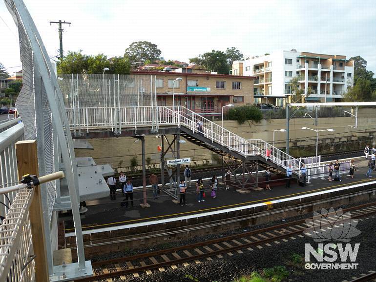 Bardwell Park Railway Station - Entry stair structure (1931) with modern railings and steps