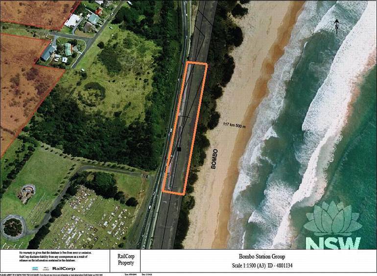 Bombo Railway Station Group Curtilage Plan (Note: No warranty is given that this plan is free from error or omission. RailCorp disclaims liability from any consequences as a result of reliance on the information contained in the plan.)
