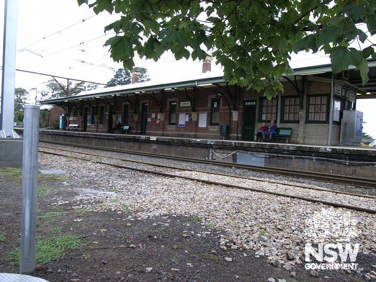 Platform 1 elevation of the Lawson Station Building