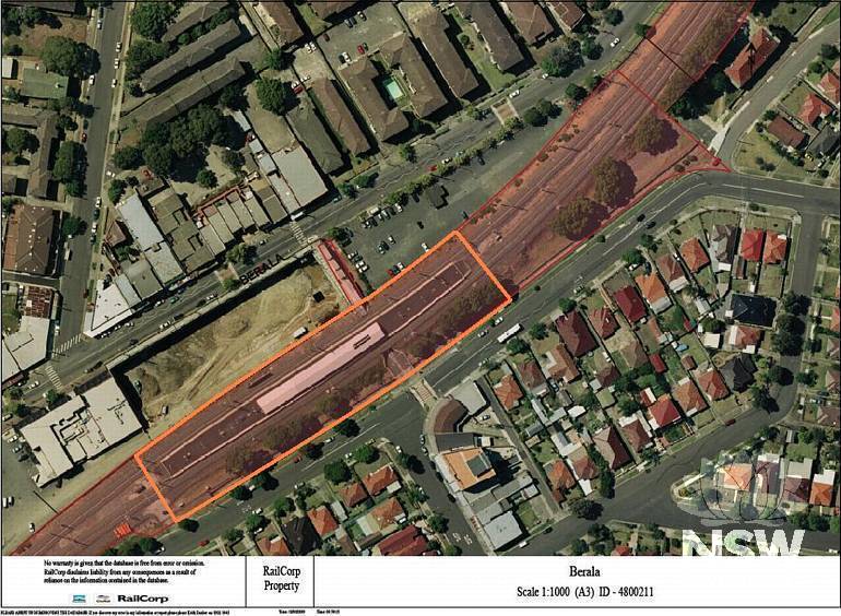 Berala Railway Station Group Curtilage Plan