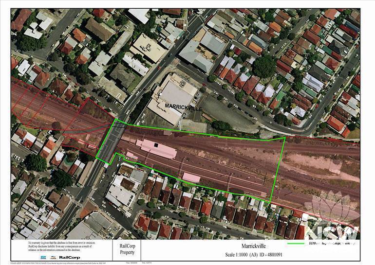 Marrickville Railway Station Group Curtilage Plan