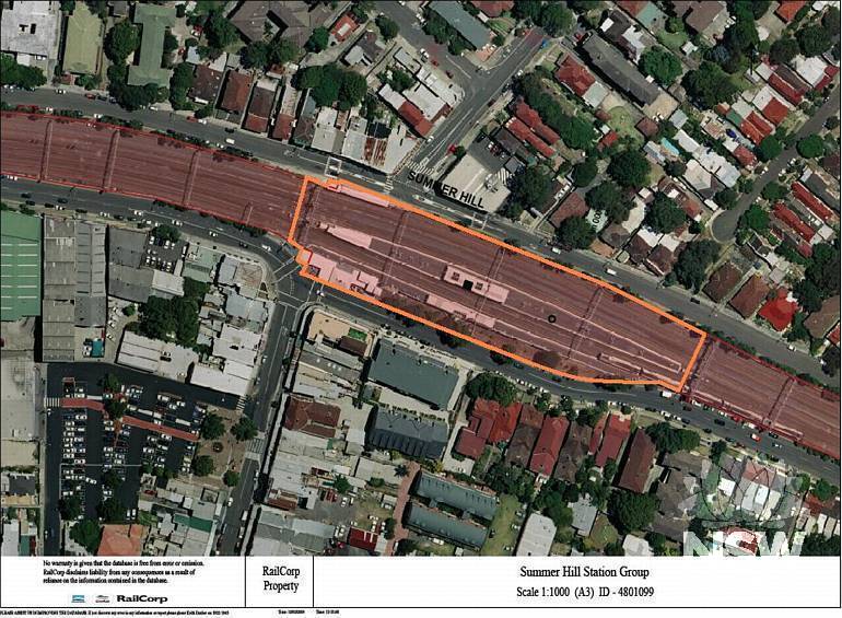 Summer Hill Railway Station Group Curtilage Plan