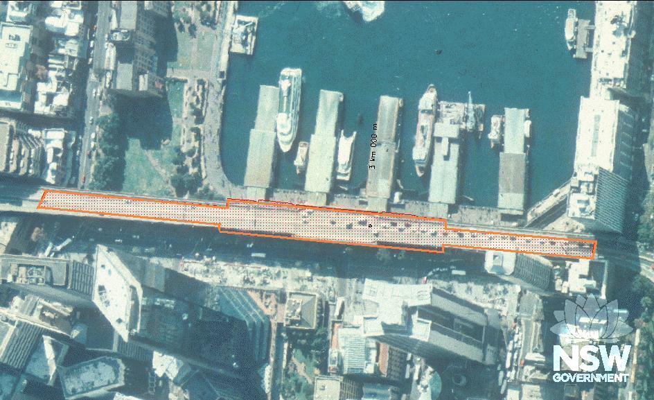 Circular Quay Railway Station and Viaduct Curtilage Plan (Note: No warranty is given that this plan is free from error or omission. RailCorp disclaims liability from any consequences as a result of reliance on the information contained in the plan.)