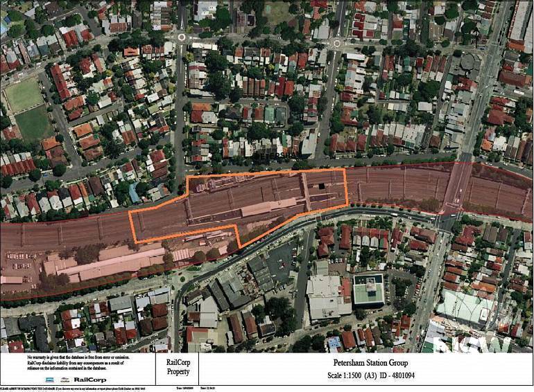 Petersham Railway Station Group Curtilage Plan.