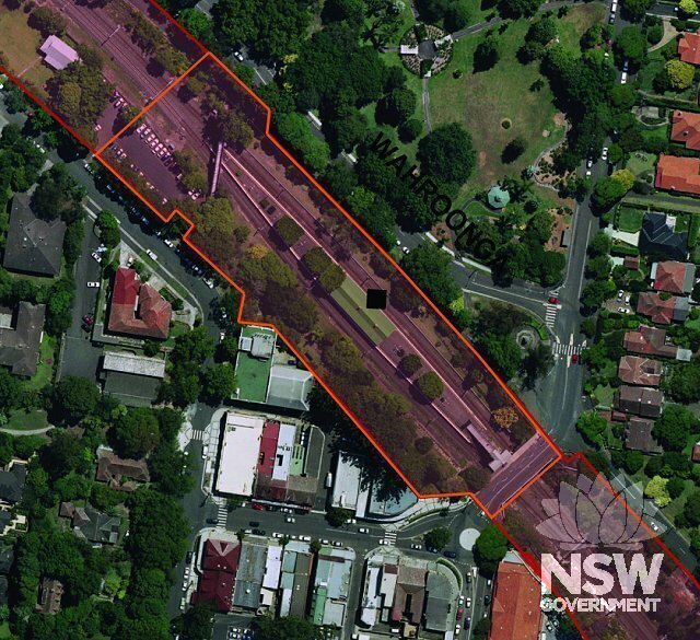 Wahroonga Railway Station Group Curtilage Plan (Note: No warranty is given that this plan is free from error or omission. RailCorp disclaims liability from any consequences as a result of reliance on the information contained in the plan.)