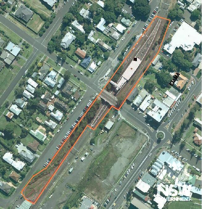 Kiama Railway Station and Turntable Curtilage Plan (Note: No warranty is given that this plan is free from error or omission. RailCorp disclaims liability from any consequences as a result of reliance on the information contained in the plan.)