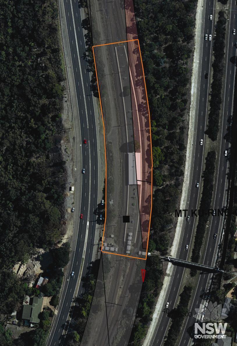 Mount Ku-ring-gai Railway Station Group Curtilage Plan (Note: No warranty is given that this plan is free from error or omission. RailCorp disclaims liability from any consequences as a result of reliance on the information contained in the plan.)