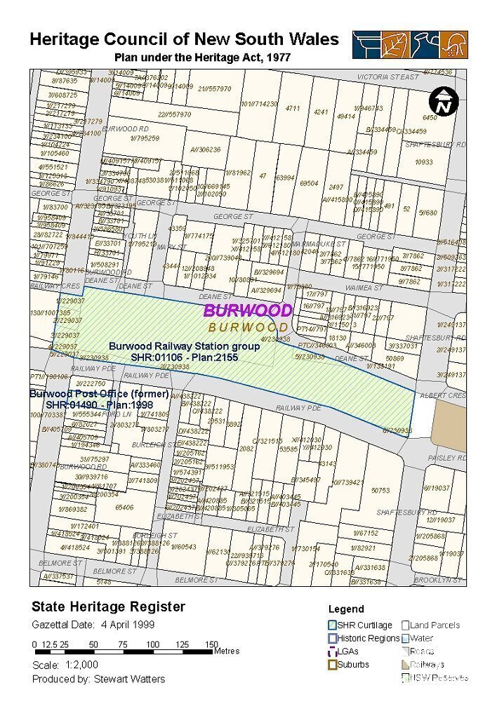 Burwood Railway Parcel's Office and Underbridge - SHR Boundary