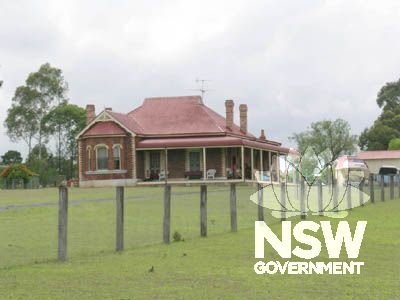 Side elevation of the house